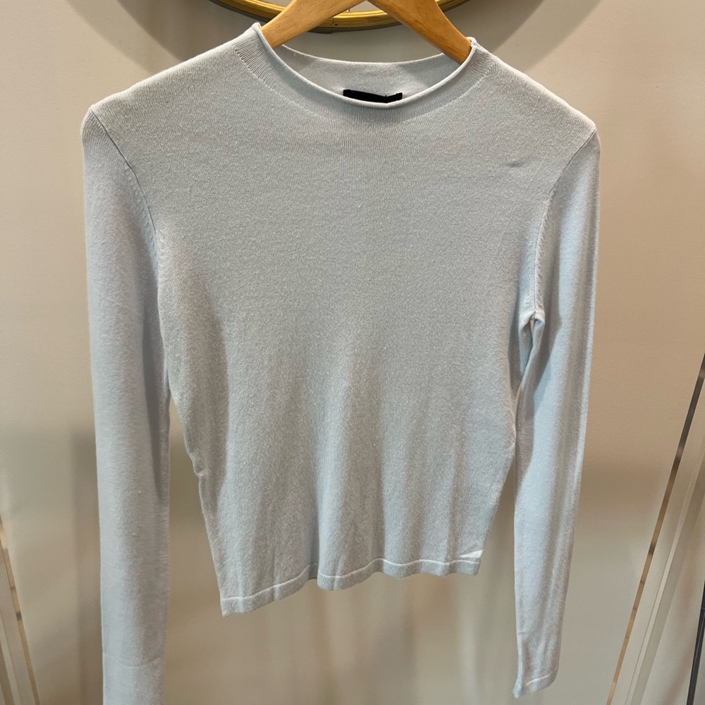 Classic White Crew Neck Sweater